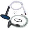 Slitesterk PVC-guide slange med børste og damp-sprayrør for klesdamper, erstatningsdel, lengde 1,6m