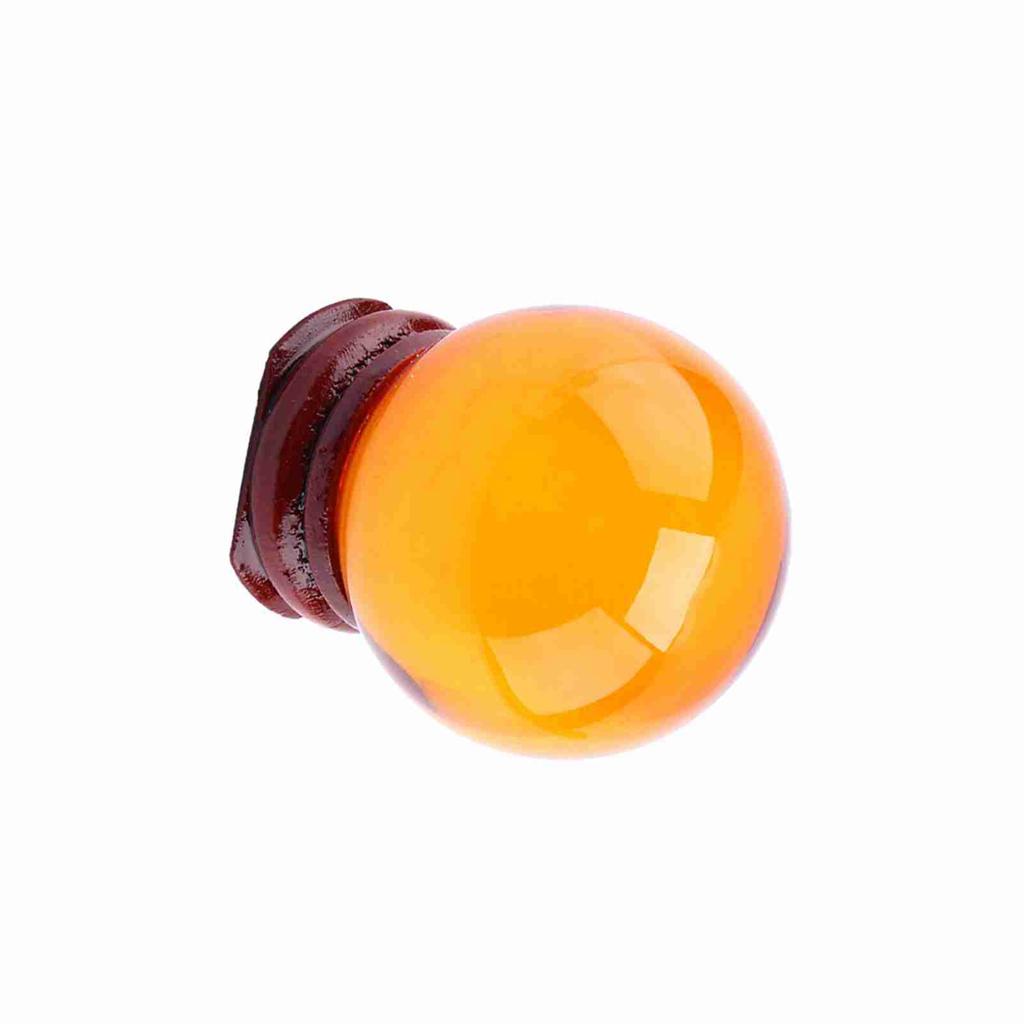 1Pc Asian Rare Natural Quartz Amber Color Crystal Healing Ball Sphere 40mm+Stand