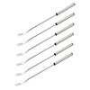9.37in Stainless Steel Fondue Forks Lightweight Heatproof Cheese Fondue Sticks Barbecue Fruit Dessert Forks Easy To
