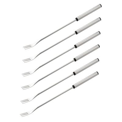 9.37in Stainless Steel Fondue Forks Lightweight Heatproof Cheese Fondue Sticks Barbecue Fruit Dessert Forks Easy To