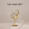 360° Rotation Desktop Makeup Mirror Household Bedroom Vanity Mirror Iron Frame Single Sided Cosmetic Mirrors Gold Black White