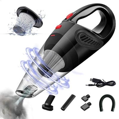 Wireless Car Vacuum Cleaner Rechargeable Wet and Dry Handheld Vacuum with Multi-Nozzles 4000PA Dust Catcher for Car Home