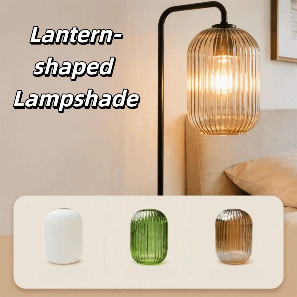Striped Vertical Striped  Lantern Shaped Decorative Cover Glass Lamp Shade  Wall Sconce