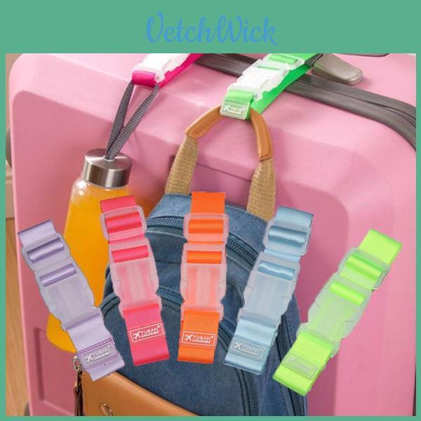 Durable Nylon Travel Luggage Strap With Secure Buckle Multiple Colors Anti-loss