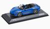 Dealer Model 1/43 Porsche 911 (992.2) Carrera T Cabriolet Blue 911 Carrera T Cabriolet Limited To 2000 Units