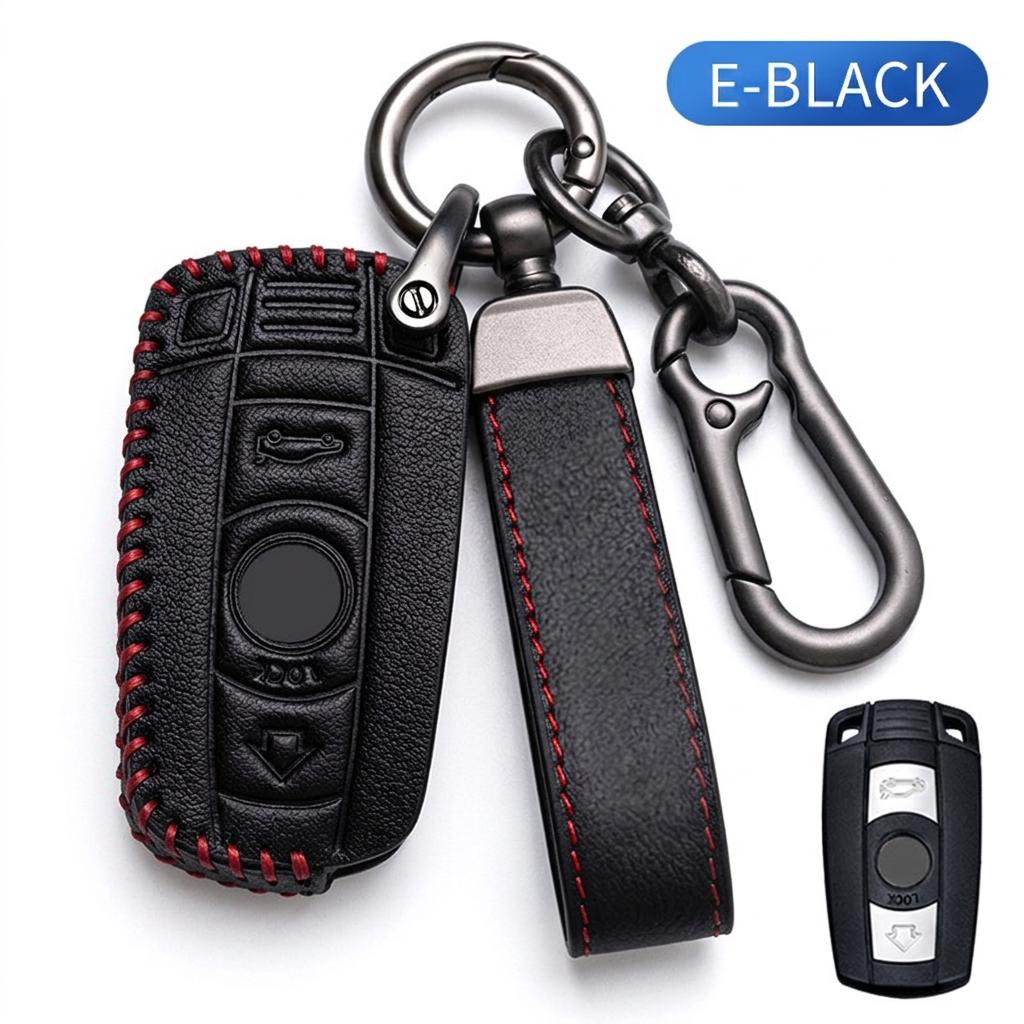 Leather Key Case for BMW 1 3 5 6 7 Series X1 X3 X5 X6 Z4 E90 E91 E92 E93 E60 E88 F20 F21 F30 F32 CAS3 Smart Key Cover Protection
