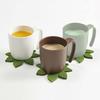 Skater easy-to-hold cup 290ml handle wood grain cream plastic made biomass materials microwave dishwasher safe NMGS1HB-A