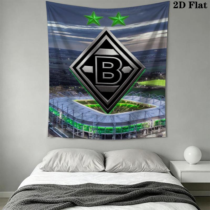 Borussia Wall Tapestry Aesthetic Wall Hanging Printed Fabric Blanket Decorative Tapestries for Bedroom Living Room Home Decor