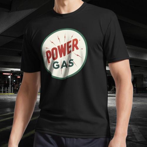 Power Gas Active Logo T-Shirt Funny Size Mode American T-shirt S разноцветный