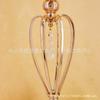 Golden Metal Wedding Event Decoration with Unique Shape and 18 Frosted Tubes