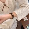 Luxury Leopard Print Resin Metal Strap For Apple Watch Ultra3 Band 49mm Slim Strap for iWatch Series 11 10 9 8 SE3 38/40/41/42/44/45/46 Woman Bracelet