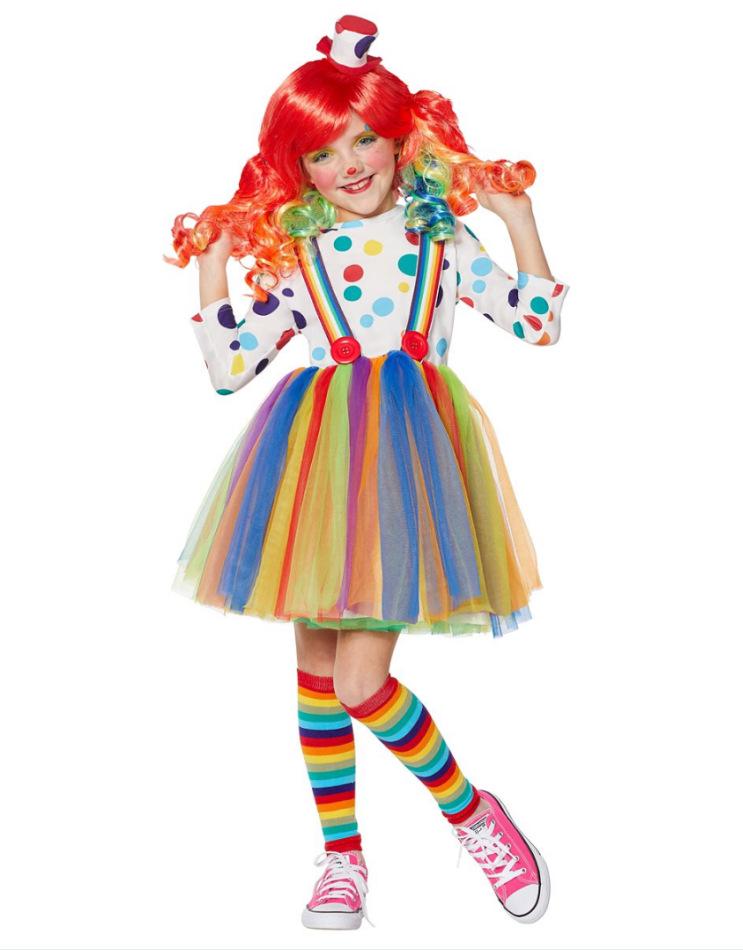 June 1st Kids' Clown, Princess, Devil, Angel, Vampire Cheer Costume