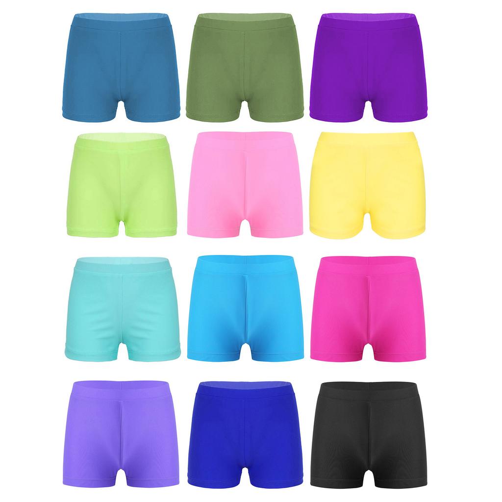 Girls Elastic Waist Swimming Shorts Beach Pool Bathing Suit Bottom Swimwear Holiday Water Fun