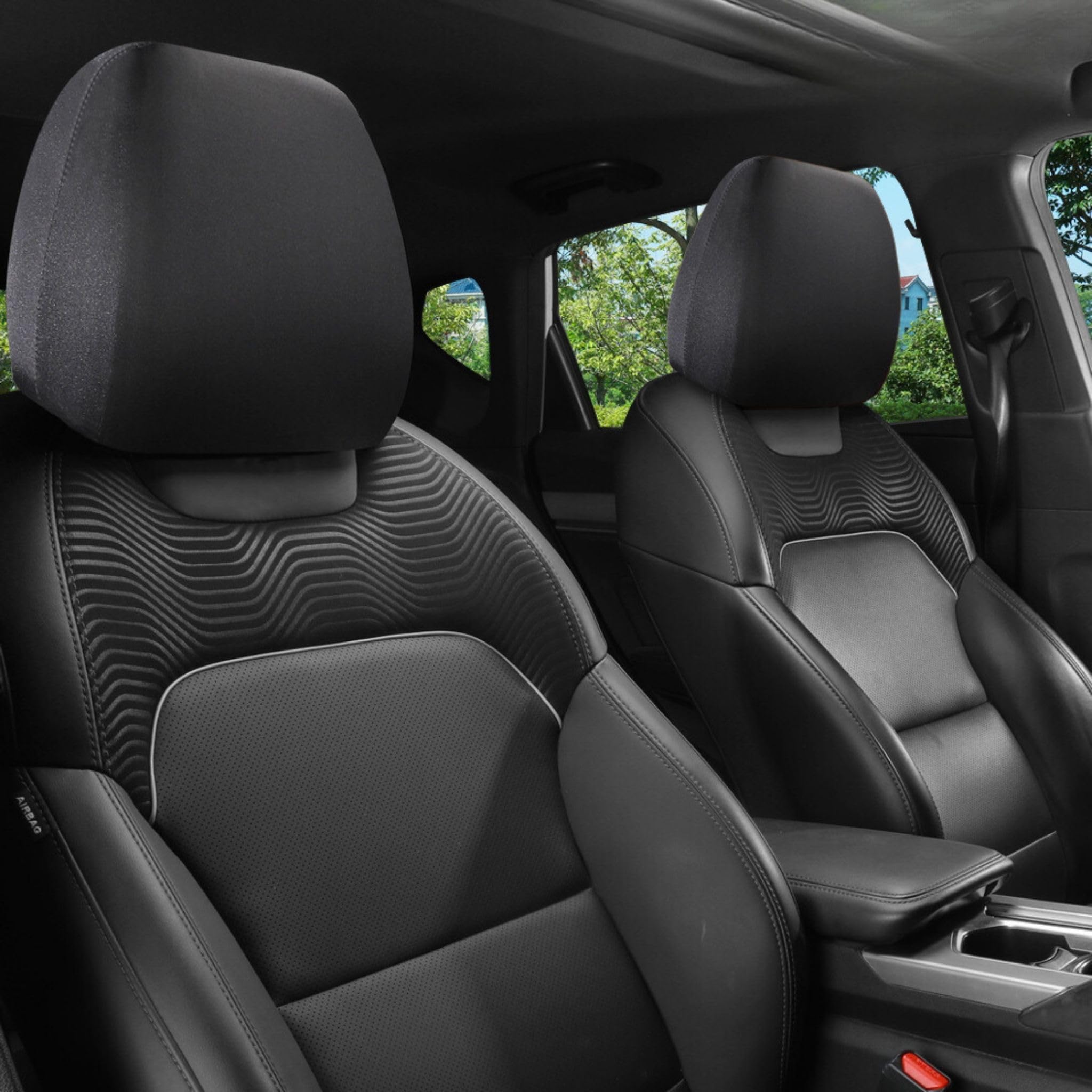 

bath&bath TR1165 Чехлы на подголовники Автомобильные чехлы на подголовники Универсальная модель послепродажного обслуживания Черный Комплект из 2 штук чёрный