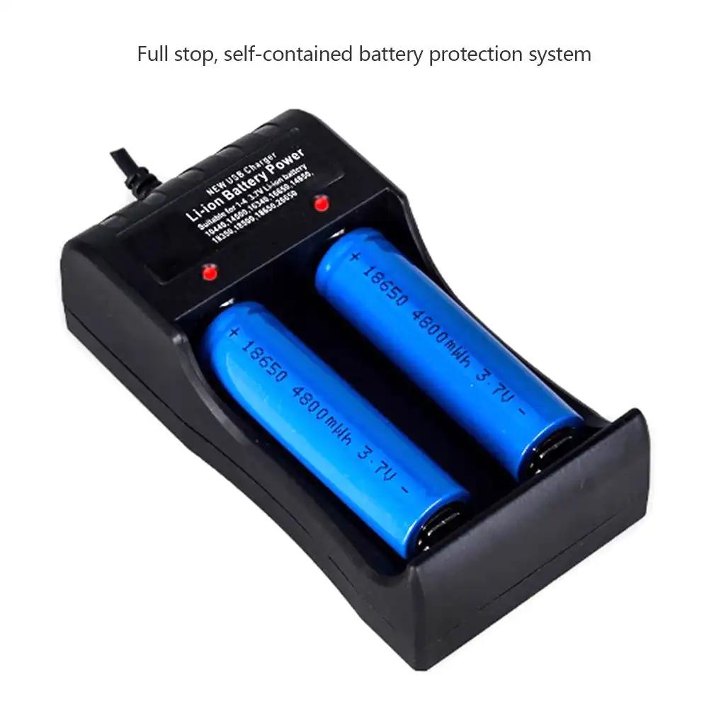 1/2/3 Slots Dual 18650 Chargers Lithium Battery Charger for 18650 14650 Charging 4.2 / 3.7 V Rechargeable Battery Chargers
