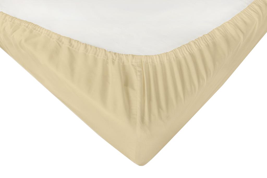 Jersey sheet with lycra 110x190 120x200x30 light beige matex