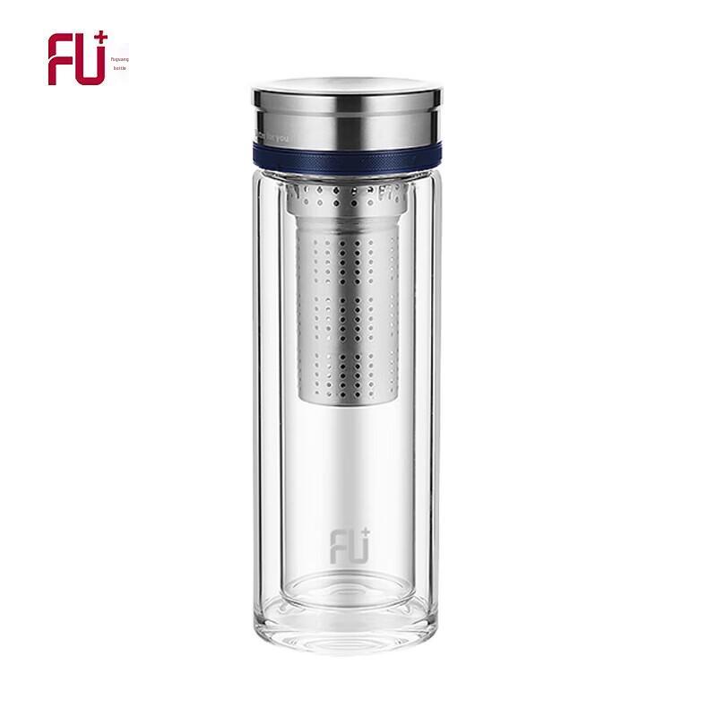 Fuguang Gang Series Double-Layer Borosilicate Glass Tea Cup with Infuser