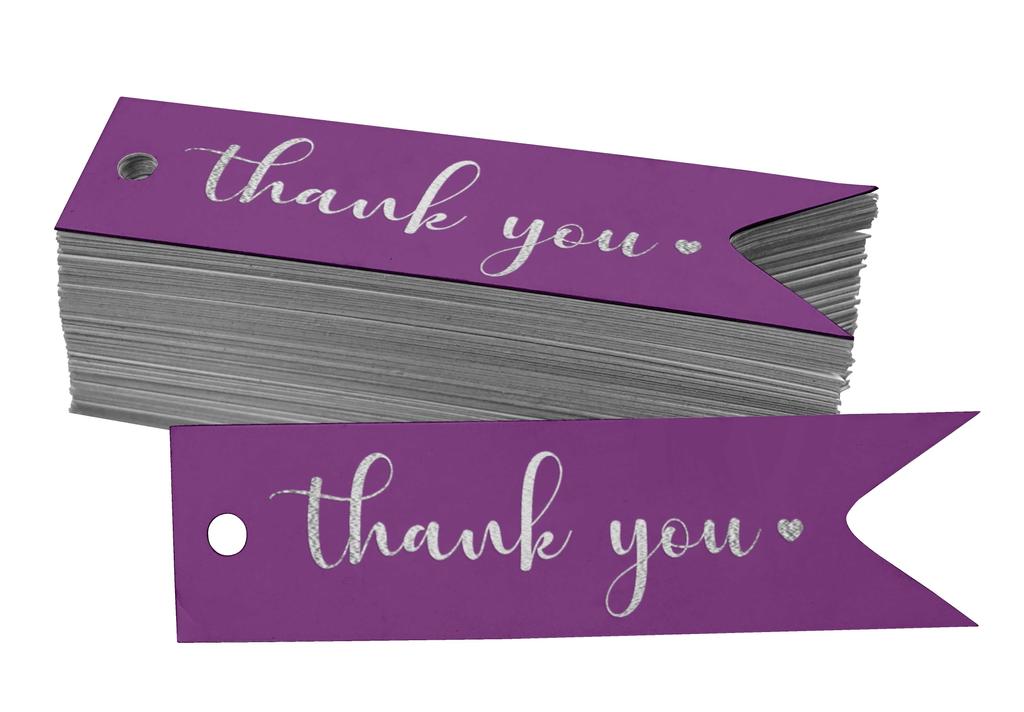 Inkdotpot Pack Of 100 Real Gold Foil Paper Tags Thank You Bridal Shower Favor Hang