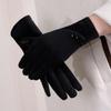 Thick Winter Thermal Gloves Warm Windproof Suede Gloves Cold Season Touch-Screen Gloves  Gift