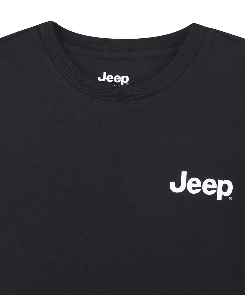 JEEP 30-Count Cotton Small Logo Short Sleeve T-Shirt (Jr5Tsu092Bk)