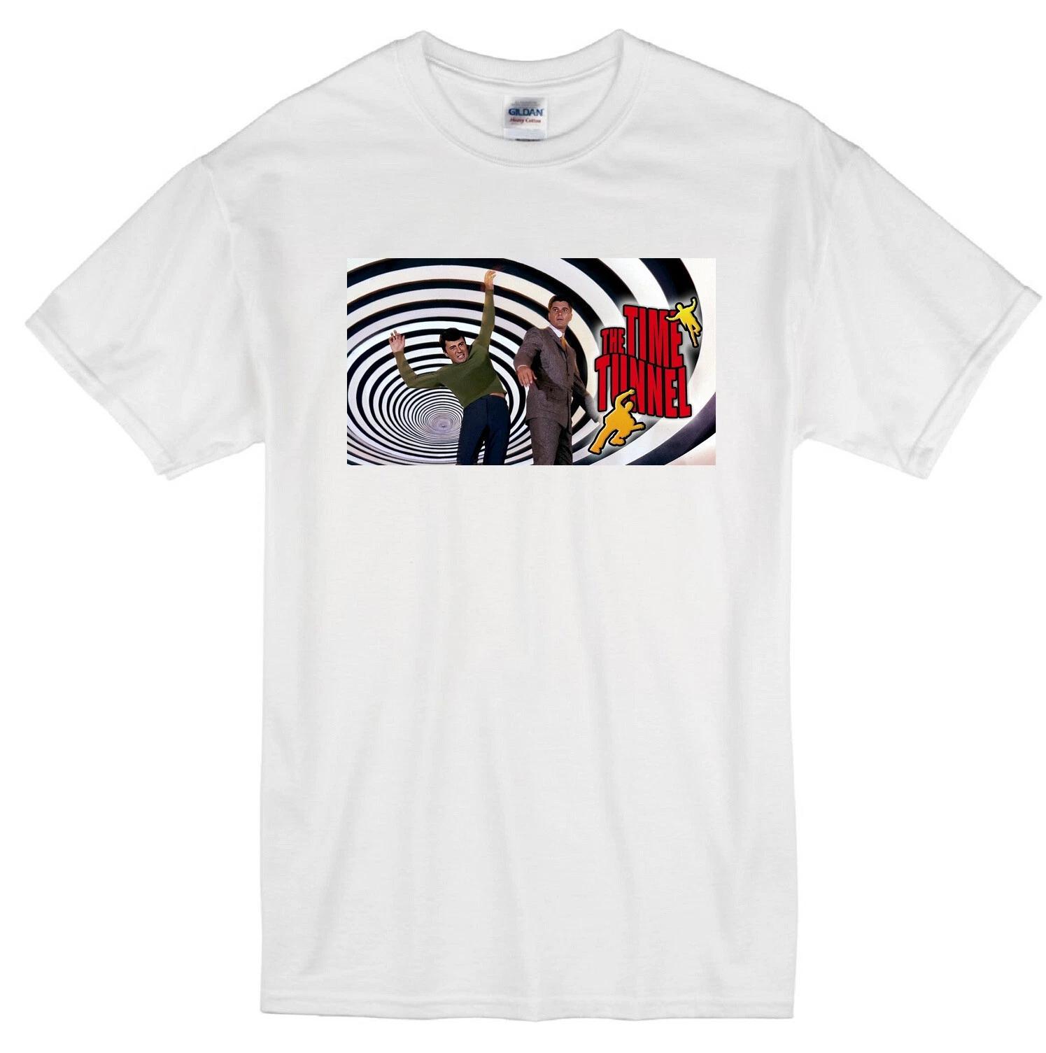 

TIME TUNNEL JAMES DARREN ROBERT COLBERT SCI-FI TV SCIENCE FICTION WHITE T-shirt XL