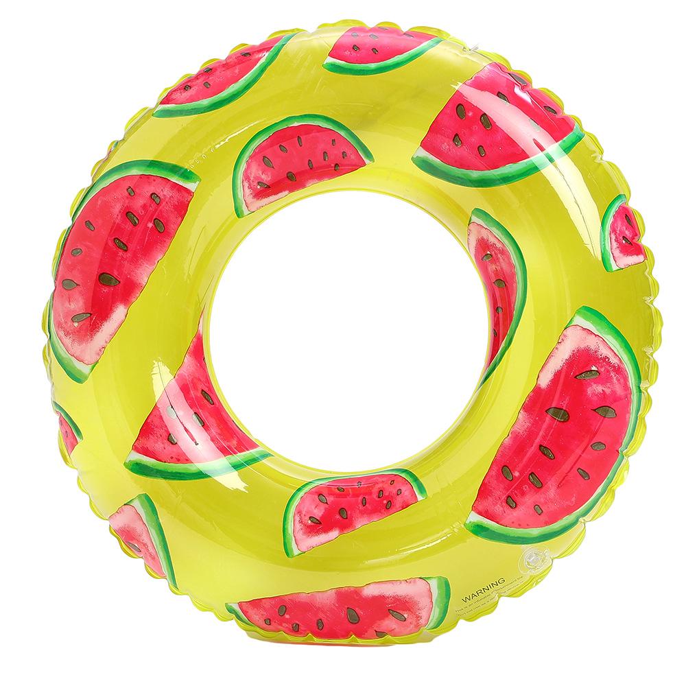 Anello gonfiabile da nuoto rétro a righe ispessito per bambini Xiao Lü - Design Oliva e Fiore di Ciliegio