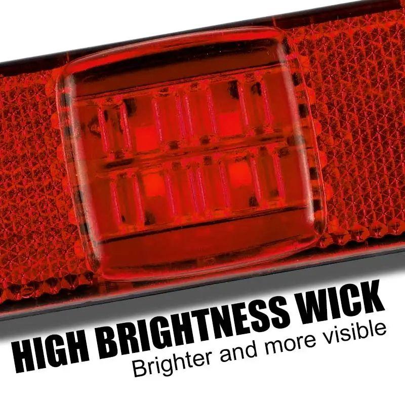 10PCS 4 LED Car Side Marker Lights Car External Light Signal Indicator Lamp For Trailer Truck Van Pickup Bus Warning Tail Lamps