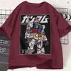Gundam Tshirt Unisex Hipster Pure Cotton Tee Shirt O Neck Short Sleeve T Shirt Printing Tops