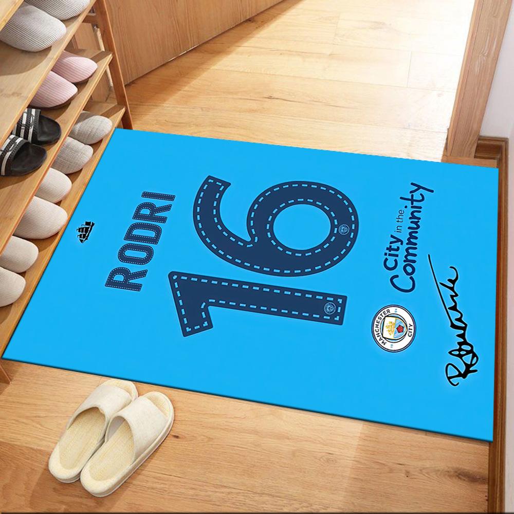 Manchester City Carpet Design For Balcony Living Rooms Outdoor Kitchen Antislip Rug Decorate Offices Spiritual Gift