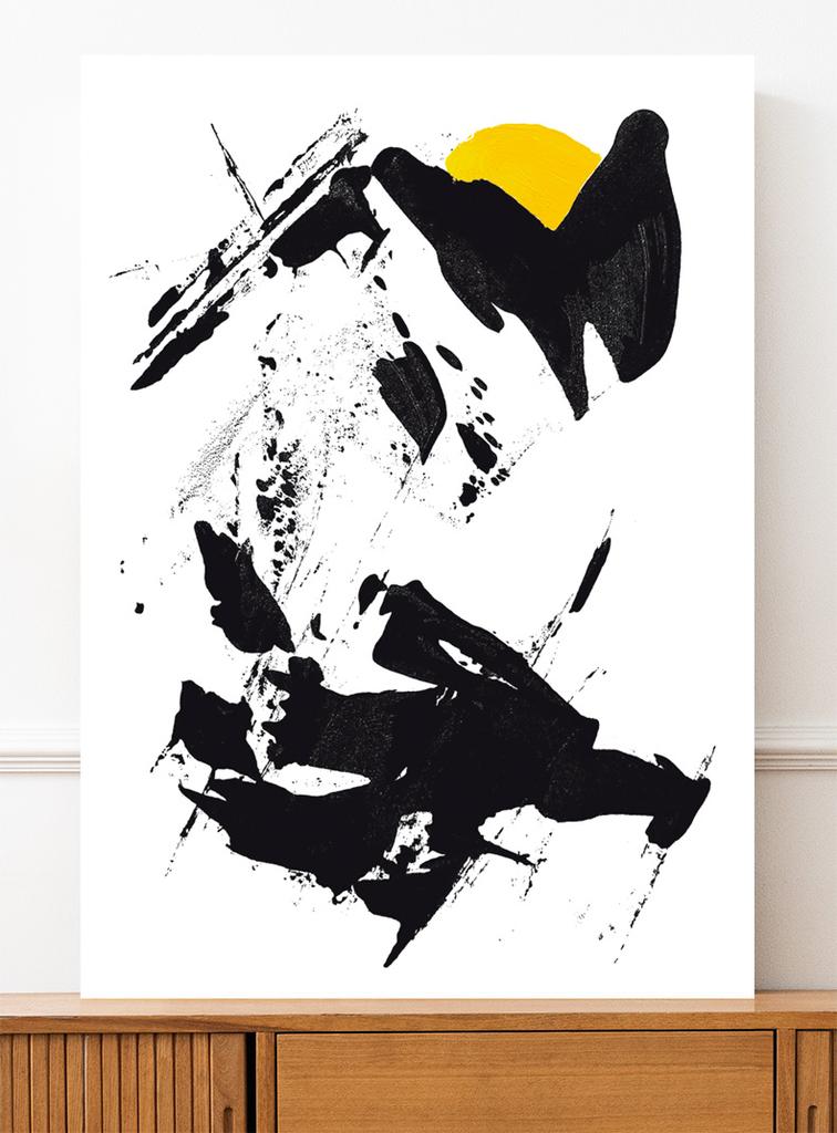 Poster Black Abstraction