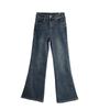 2025 Damen High-Waist Slimming Micro-Flare Jeans mit Samt, Retro-Stil für Frühling, Herbst und Winter