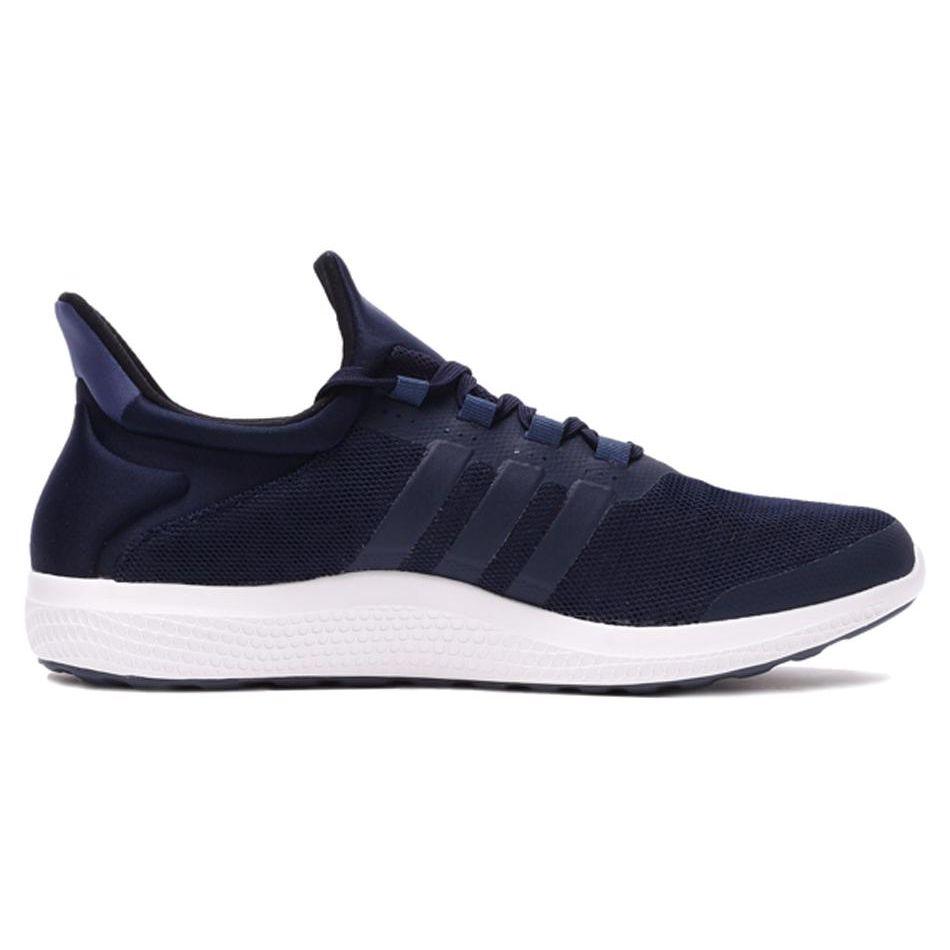 Adidas Bounce Comfortable Versatile Shock Absorbing Durable Low Top Running Shoes Men Running Shoes Dark-Blue AQ3588