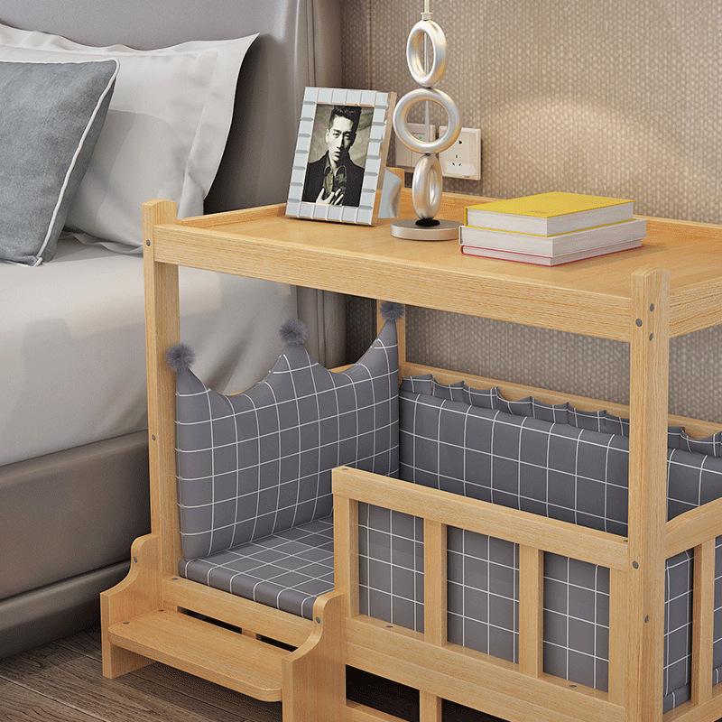 All-Season Wooden Pet Bed: Removable, Washable Dog/Cat House for Large Breeds