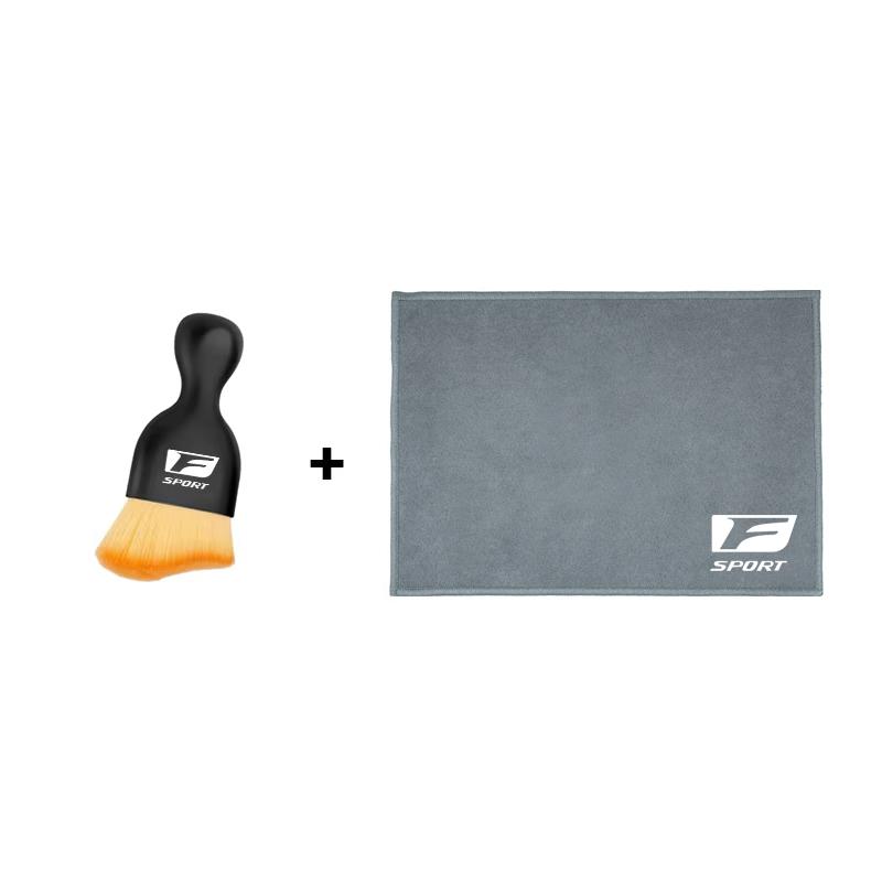 HZN3 Car Interior Cleaning Tools Microfiber Wash Towels Cleaning Brush For Lexus F SPORT ES RX NX LS UX LM LX GX LC RZ IS CT GS RC HS