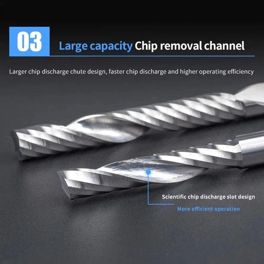 1Pcs Single Flute Router Bit Carbide End Mill Tool New Milling Bits  CNC Machine