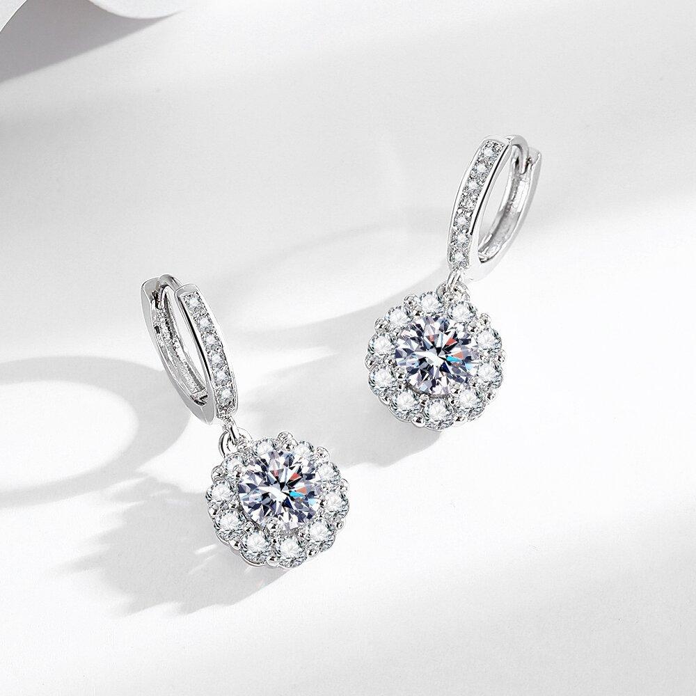 Popcorn Set Zircon Earrings Women'S Fashion Versatile Earrings Earrings