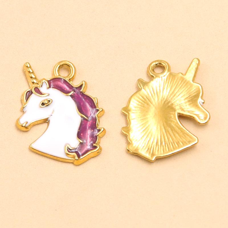 18K Gold Plated Animal Pendants: Giraffe, Duck, Elephant Jewelry for DIY Bracelets & Necklaces