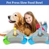 Pet Treat Dispenser Press Type Slow Feeder Adjustable Interactive Pet Food Feeder Toy with Nonslip Base for Dogs Training