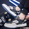 Man's Sneakers Breathable Walking Lace-up Skateboard Shoes for Men New Fashion Casual Man Pu Leather Vulacnized Shoes Men Shoes