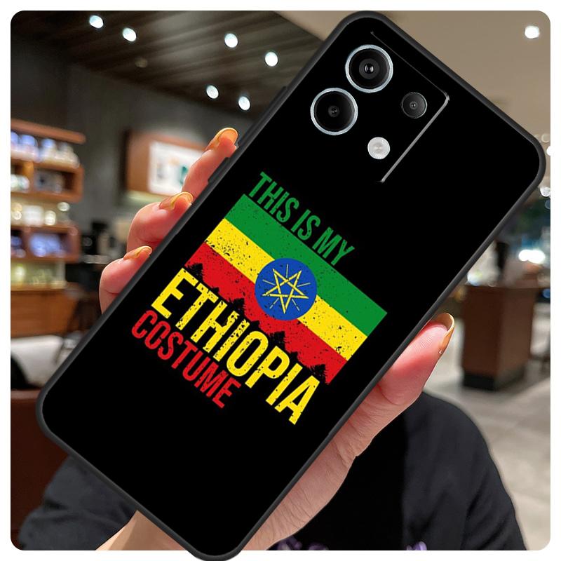 Ethiopia Flag Case For Xiaomi Redmi Note 13 12 9 10 11 14 15 Pro Plus Cover For Redmi 14C 10C 12C 13C 15 C