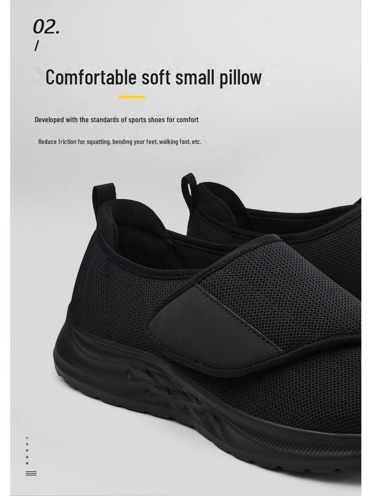 Podzimní pohodlná obuv: Široká noha, boty na chůzi s vbočeným palcem pro muže a ženy ve věku 50+ (Model A112)