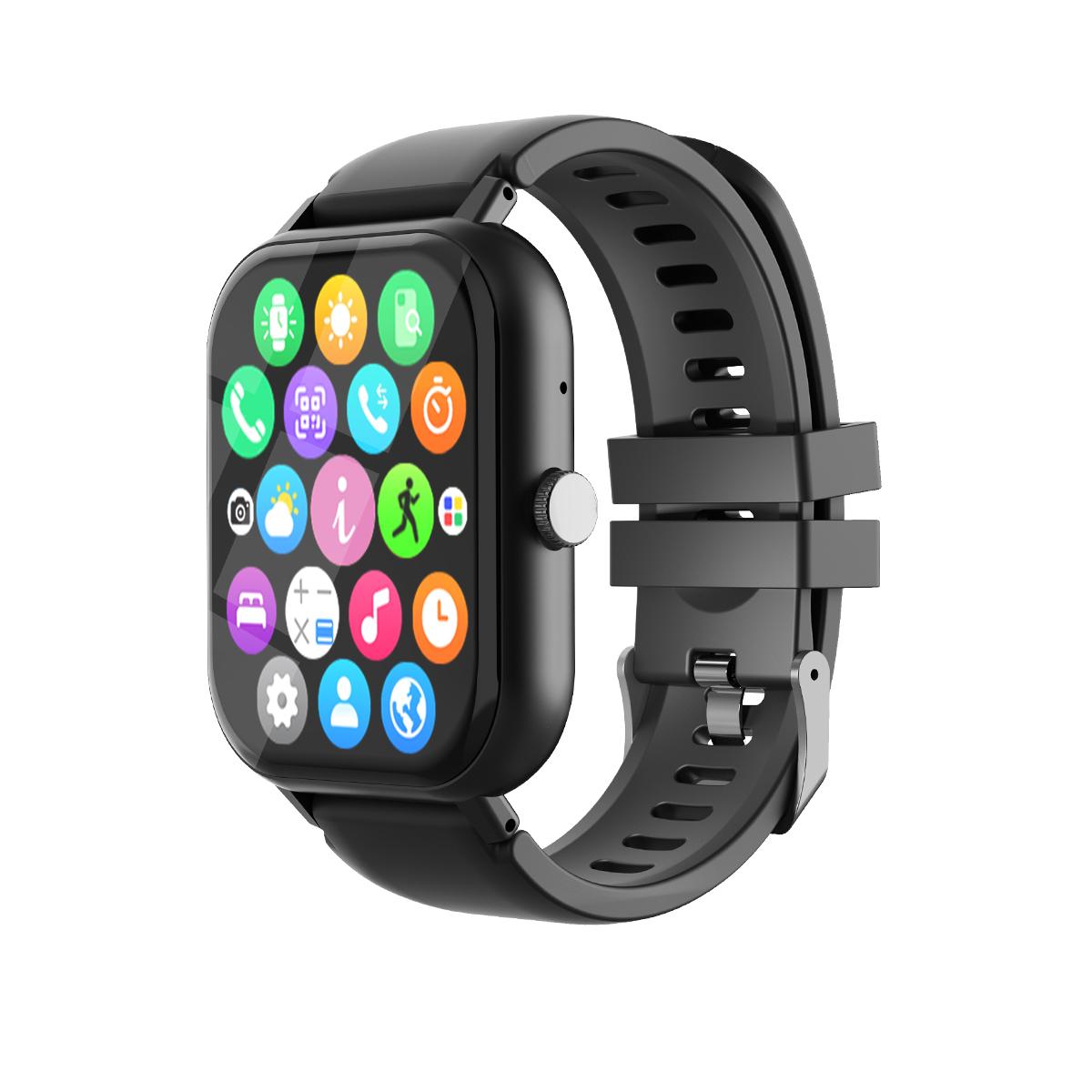 

1.99 Bluetooth Call Smart Watch Men Women Full Touch Screen Sports Fitness Pedometer Smartwatch for Android iPhone чёрный