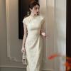 Sleeveless national style new Chinese daily Suzhou long cheongsam improved young 1011 new women's high sense summer