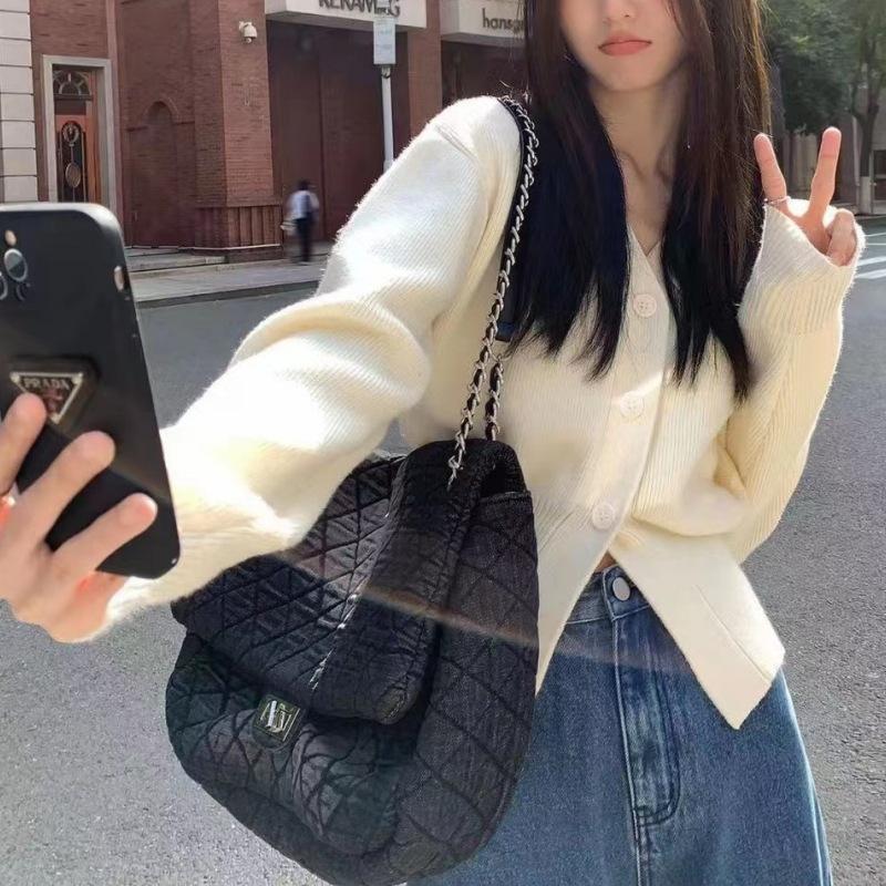 

Milk System Gentle Design Sense of Knitted Cardigan Осень-зима Niche V-образный вырез Длинные рукава Свитер Талия Внутренняя часть прилива One Size белый