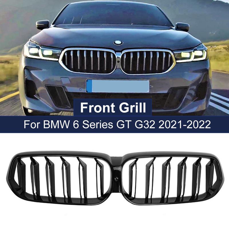 

Kidney Grille For BMW 6 Series G32 6GT Gran Turismo Facelift Dual Slat Auto Grill Bright Black Accessories