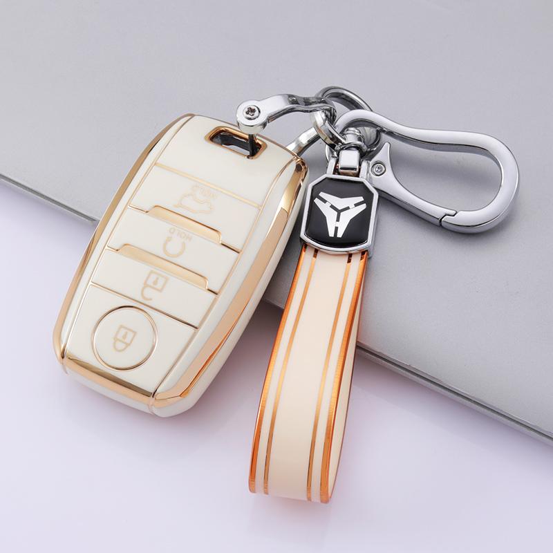 3Buttons TPU Car Key Cover Case Holder For Kia KX3 KX5 K3S RIO Ceed Cerato Auto Shell Fob For Kia Optima Sorento Niro Soul