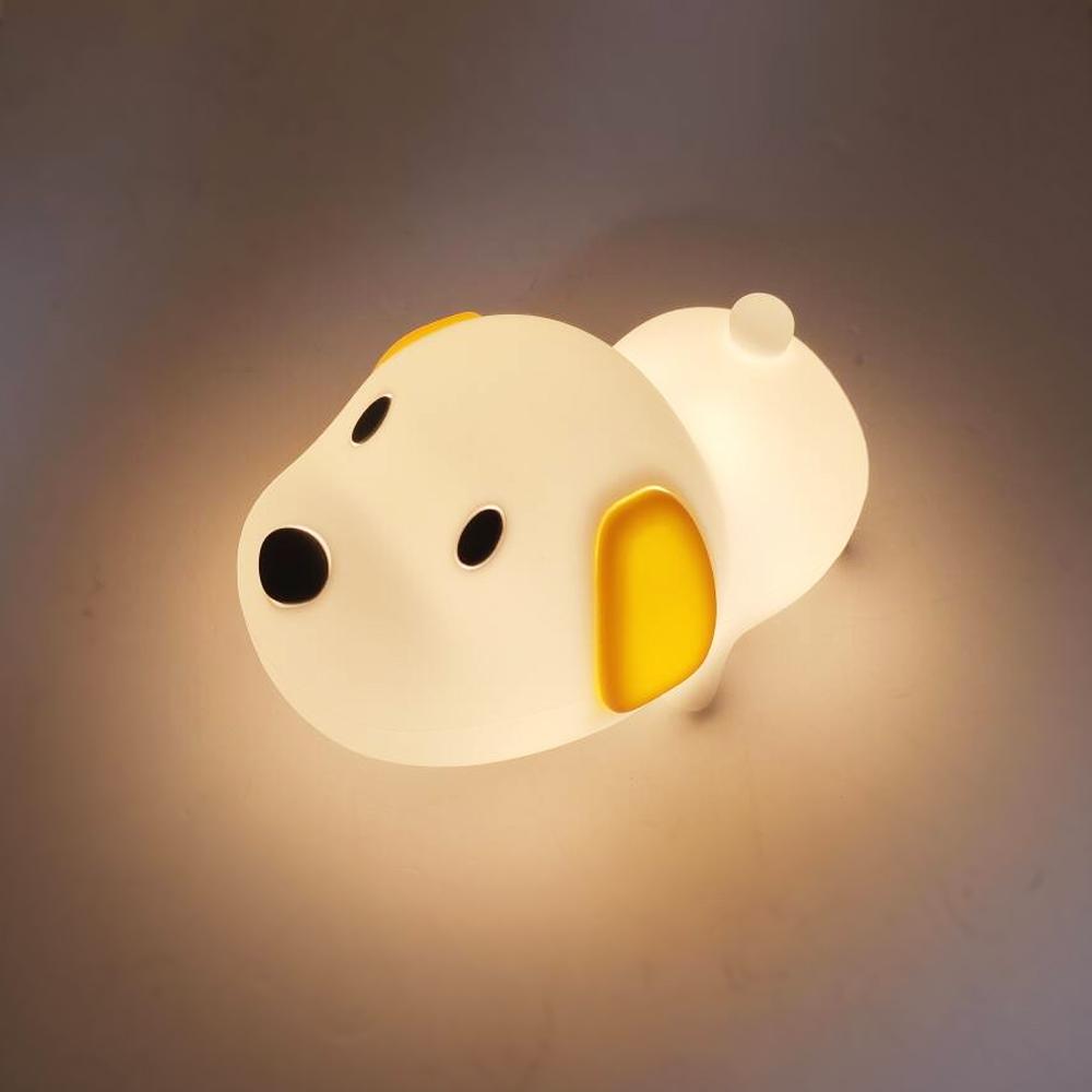 Cute Silicone Penguin Night Light Rechargeable Timing Sea Otter Sleeping Night Lamp Touch Control Beside Lamp for Nursery Room