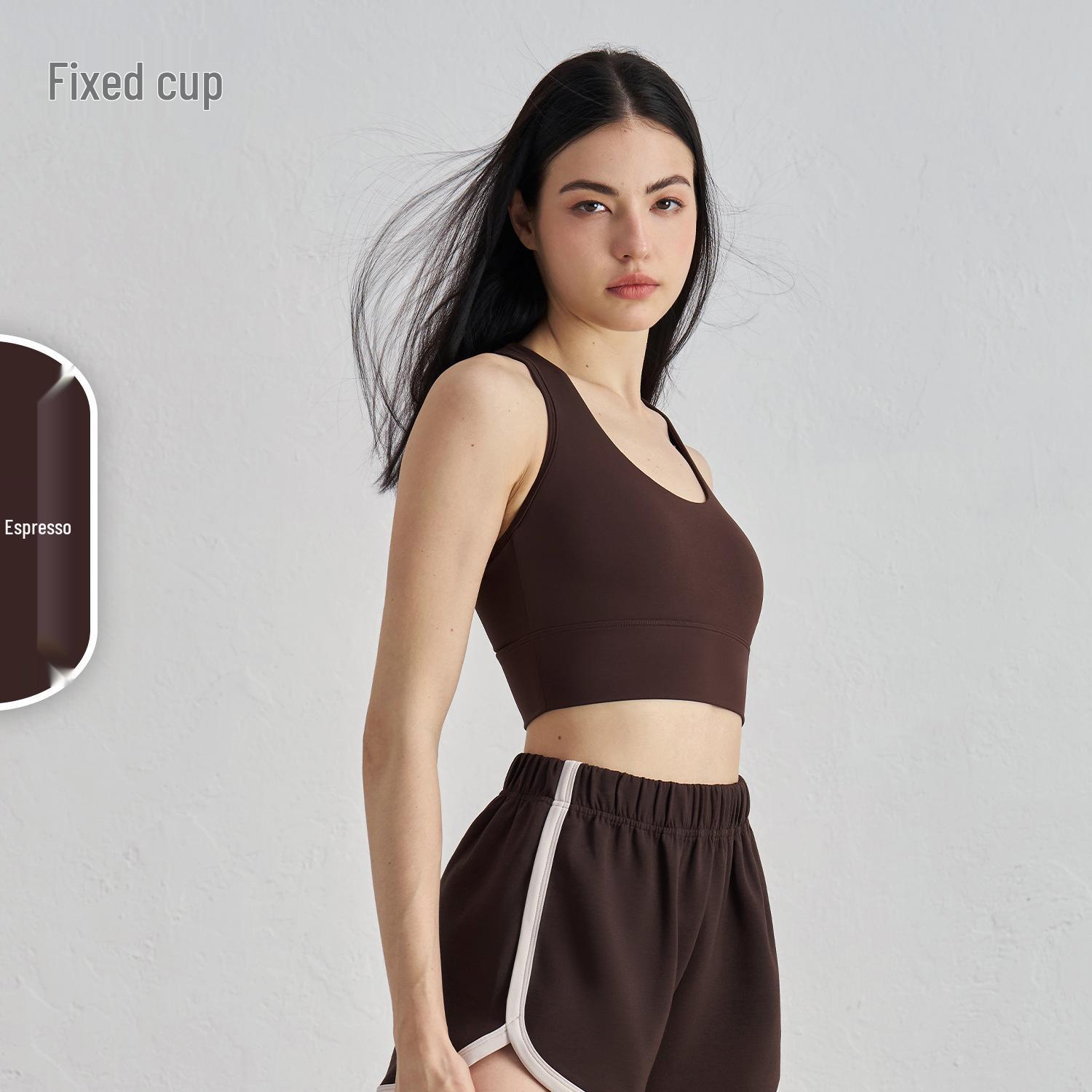 

NU Racerback Sports Bra with Chest Pads - Yoga Fitness Top