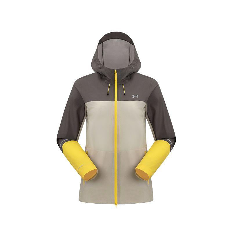 Under Armour Trail Running Series Hooded Zip Long Sleeve Waterproof Windproof Breathable Durable Lightweight Rain Jacket Women Outerwear 15224214-0137