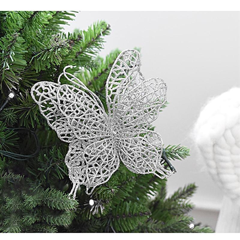 Christmas Hollow Butterfly Ornaments Christmas Tree Ornaments Wedding Party Ornaments Handicrafts Creative Gifts Home Decoration